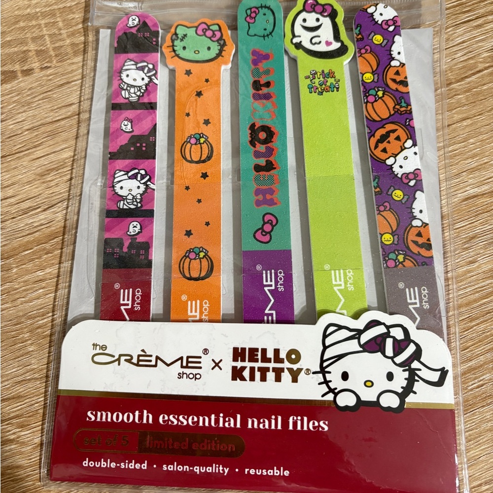 Hello Kitty Nail Files Set - Pink, Orange, Green, Purple
